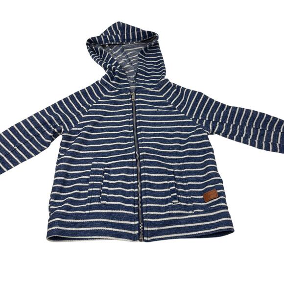 7FAMK Full Zip Toddler Jacket Stripe Casual - 3T - Picture 1 of 5